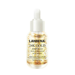 LANBENA 24k Gold, Gold Silk & Silver Silk Collagen Ampoules - Comfort Beauty
