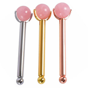 Lollipop Rose Quartz Face Roller - Comfort Beauty